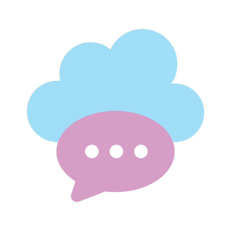 Get this beautiful and amazing icon of cloud communication in modern style vector