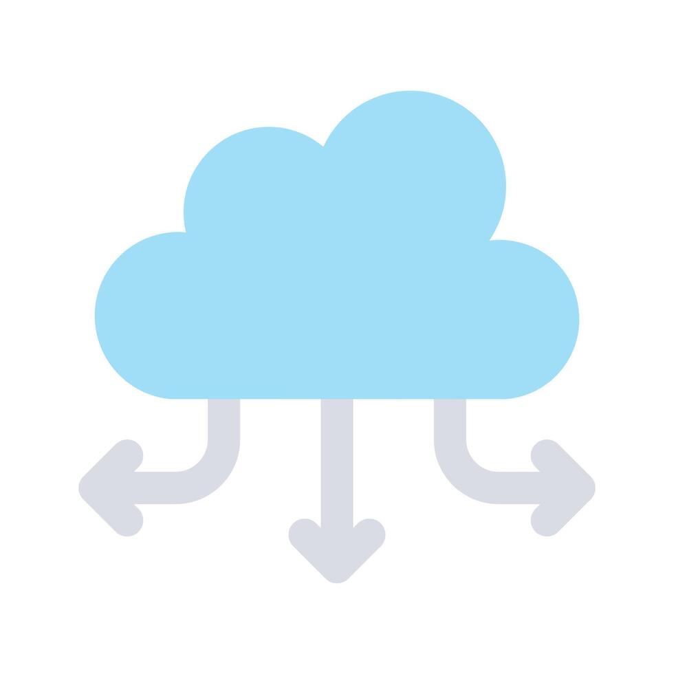 Get this creative icon of cloud network in trendy style vector