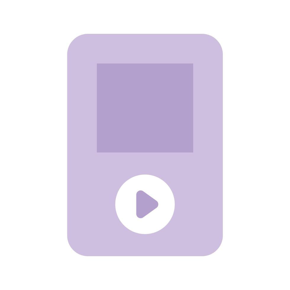 Editable flat icon of music player, ready to use vector