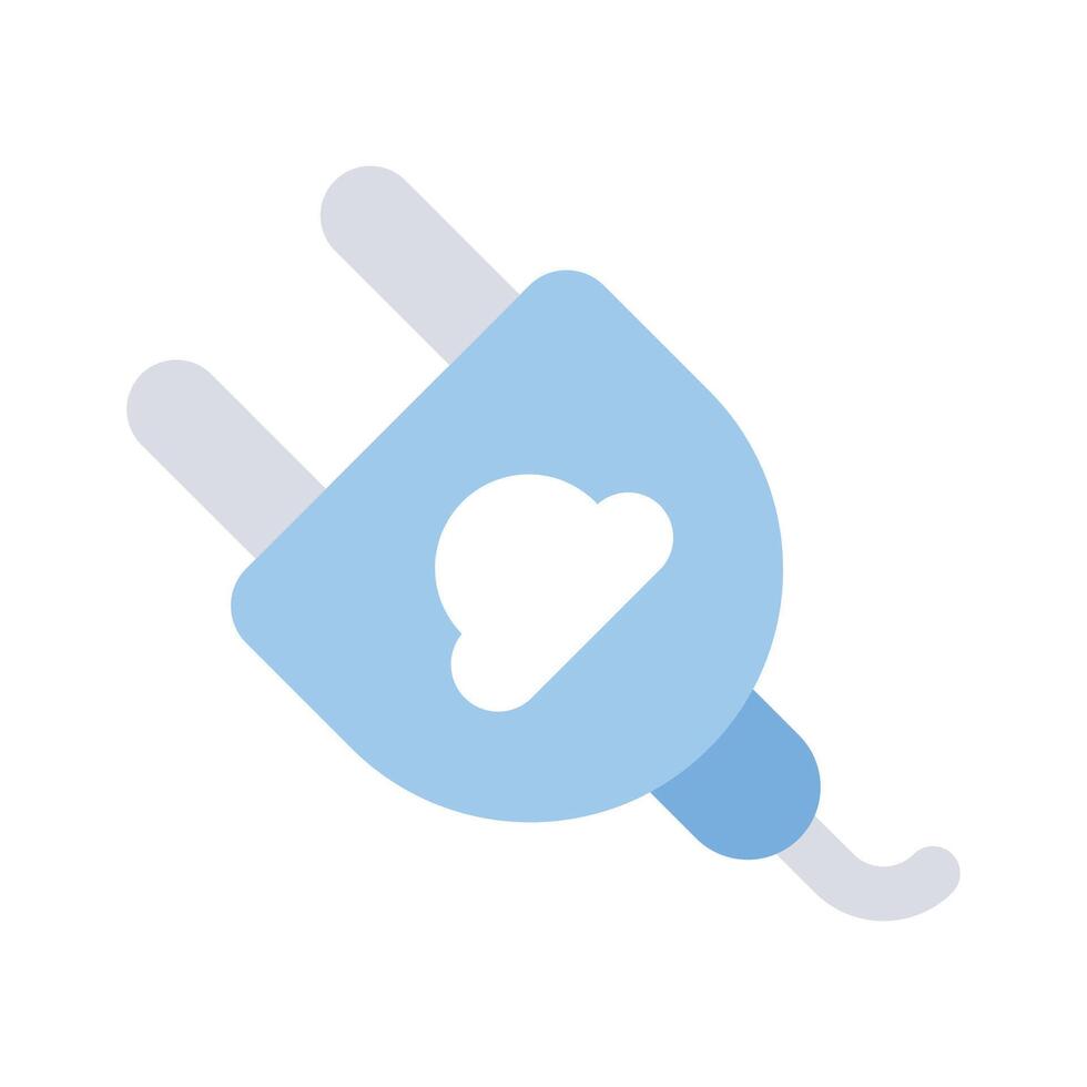 Visually appealing icon of cloud power in trendy style vector