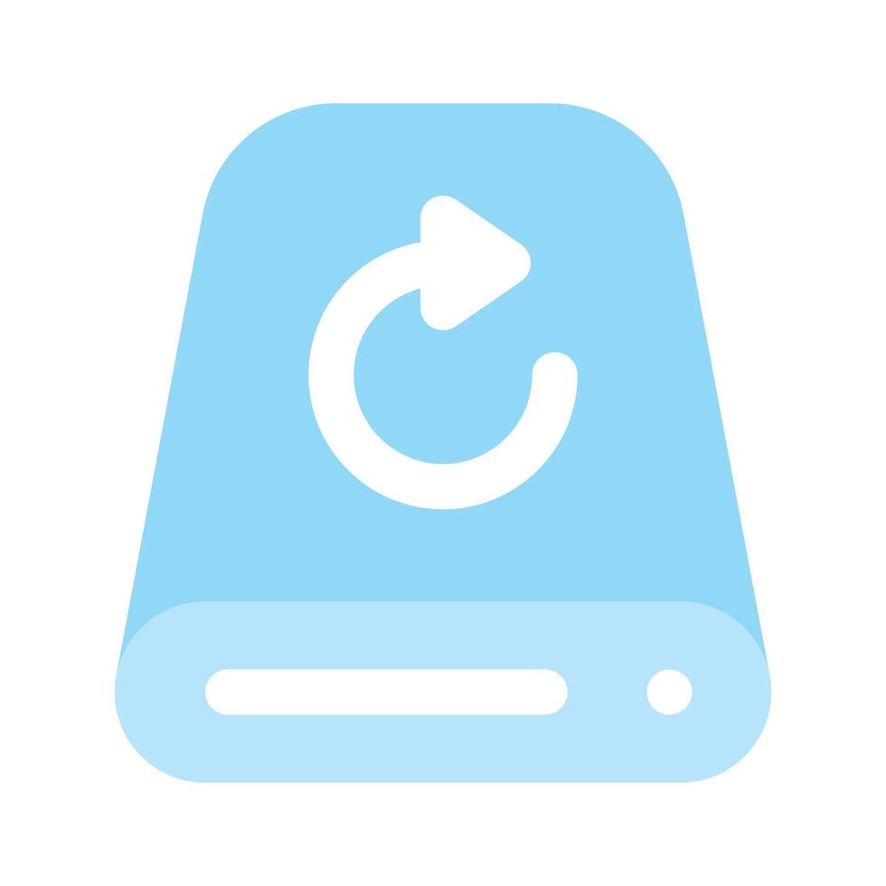 Data Backup, external storage design vector