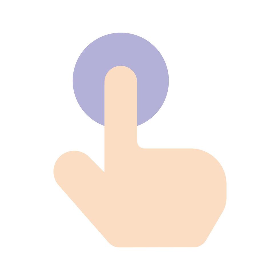 Modern technology, icon of finger tap, editable design vector