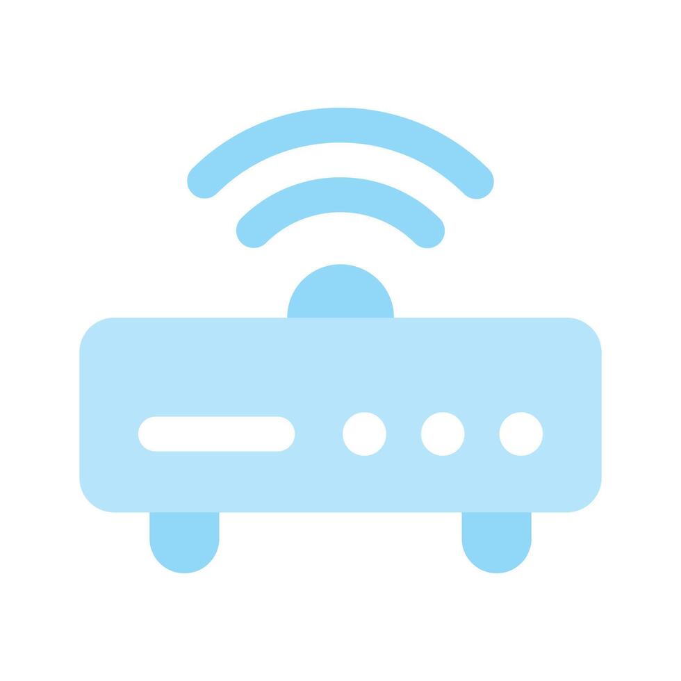 Wifi router icon design, wireless internet provider vector
