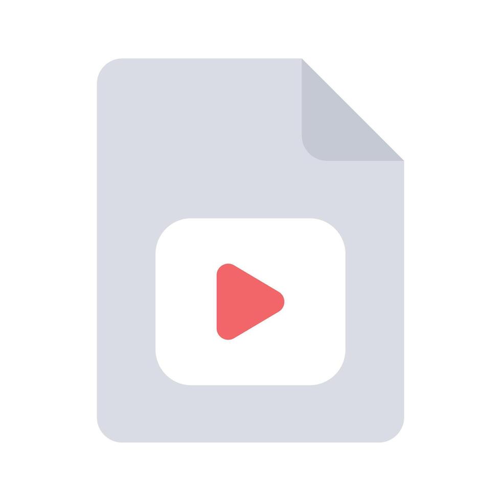 Creative icon of file, Mp4 file format vector