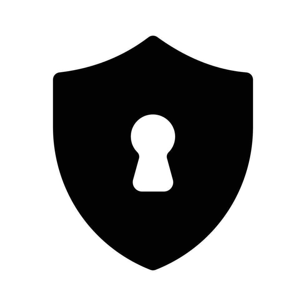 Modern icon of security, checkmark inside protection shield vector