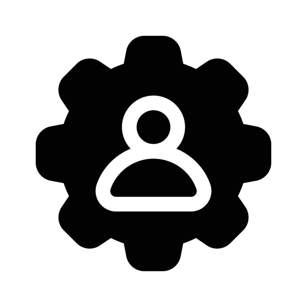 User management icon design, isolated on white background vector