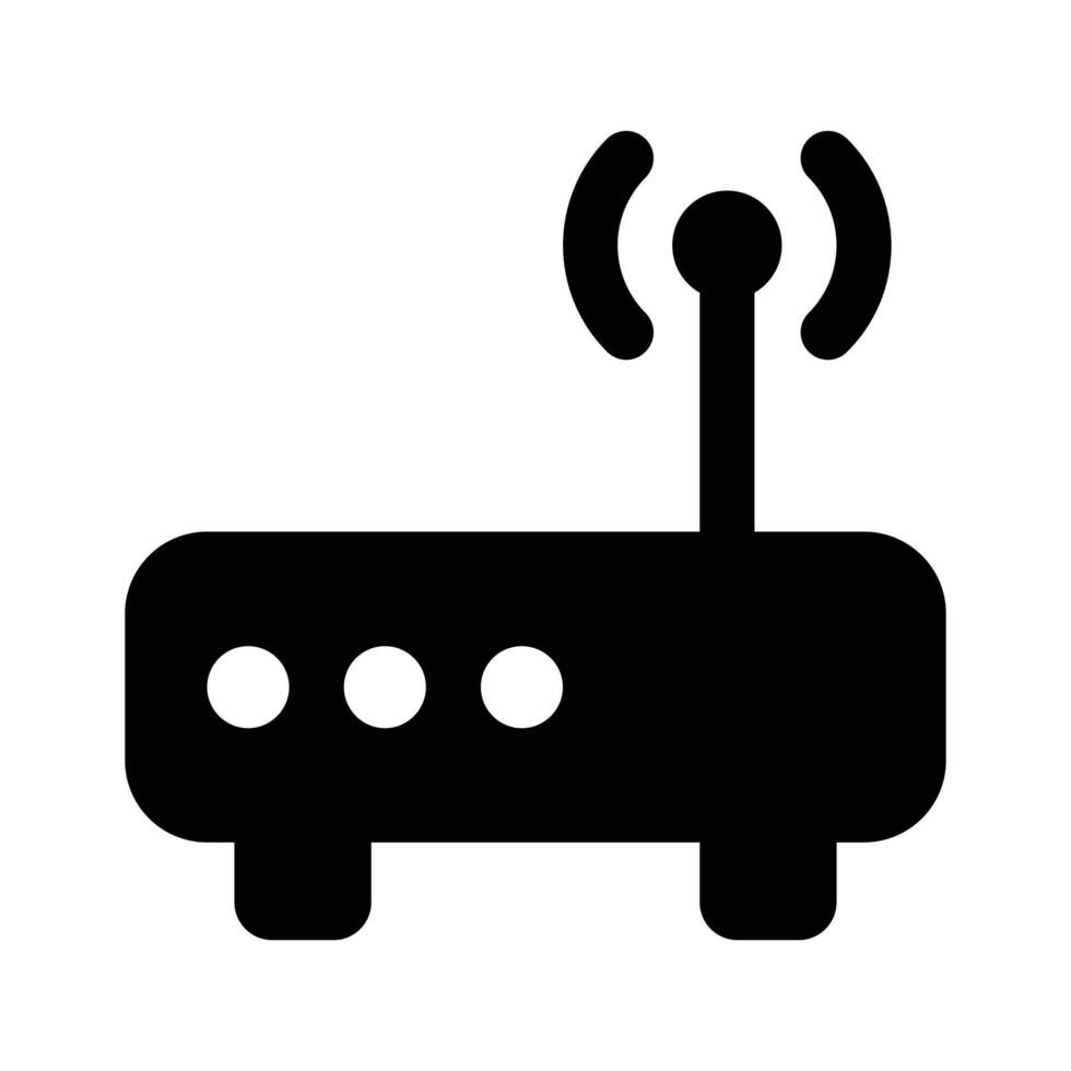 Wifi router icon design, wireless internet provider vector