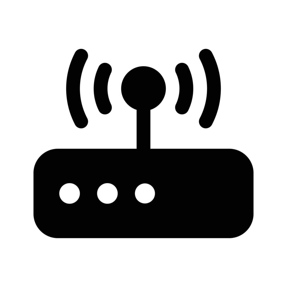 Wifi router icon design, wireless internet provider vector
