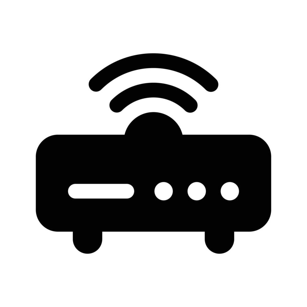 Wifi router icon design, wireless internet provider vector