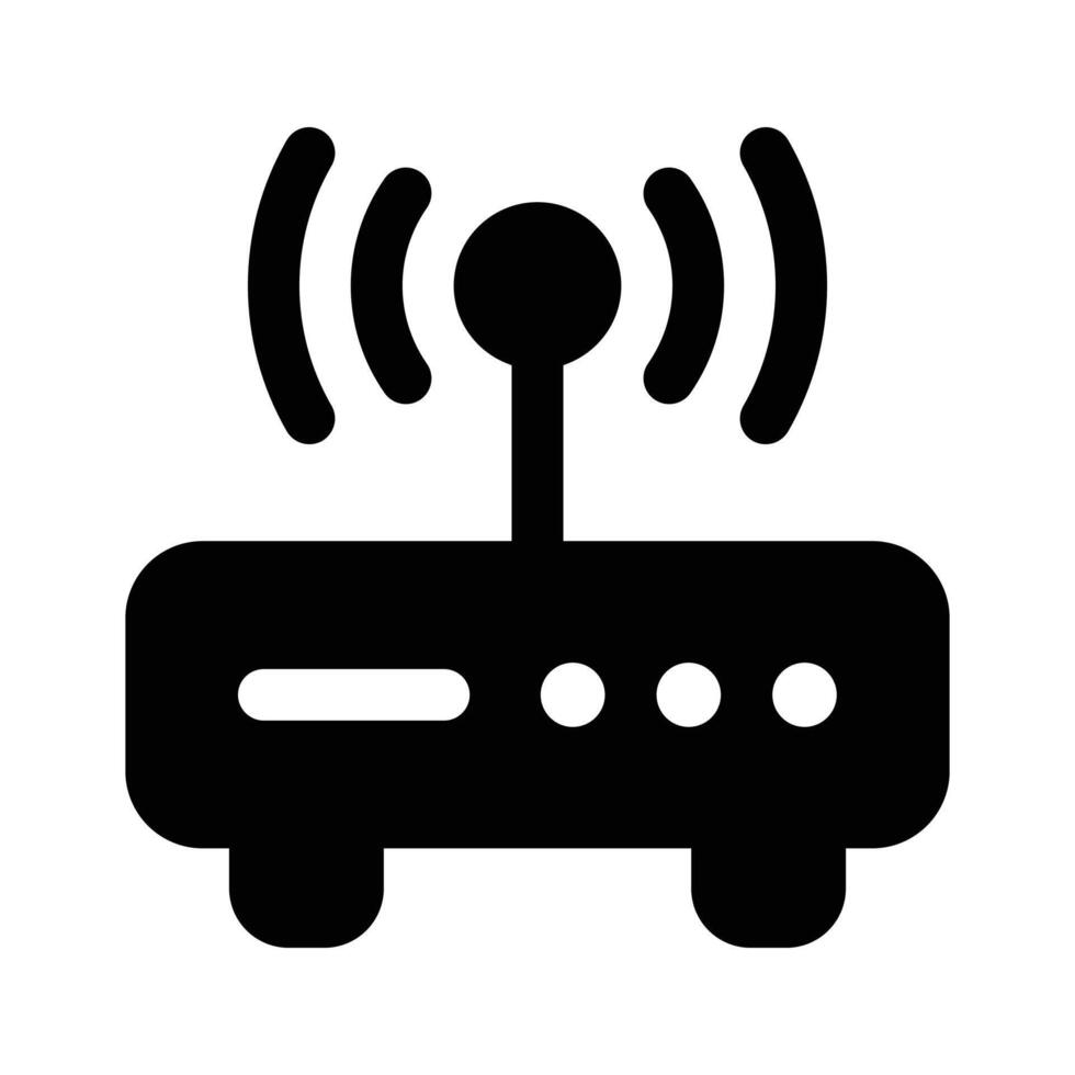 Wifi router icon design, wireless internet provider vector