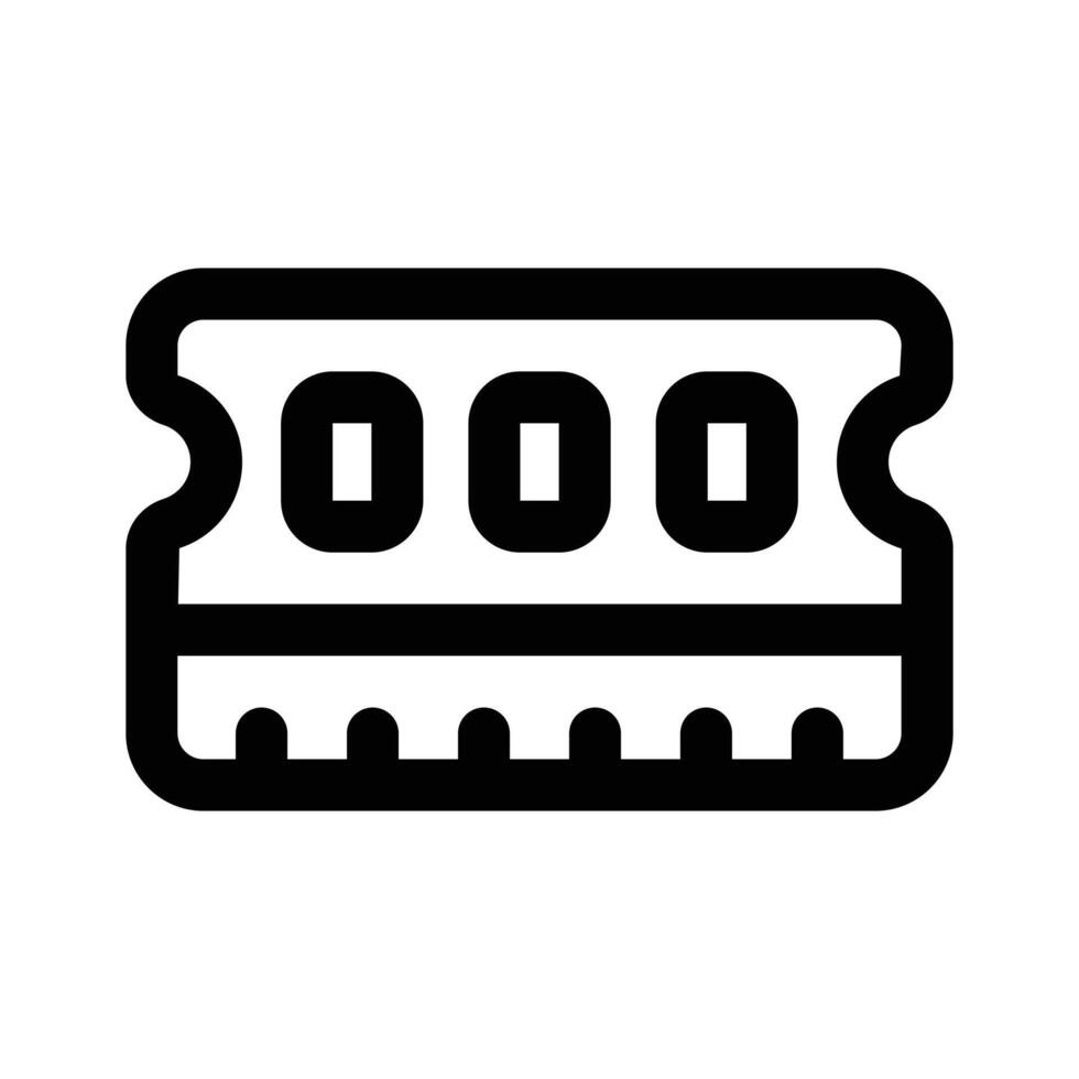 Random access memory, trendy of ram vector
