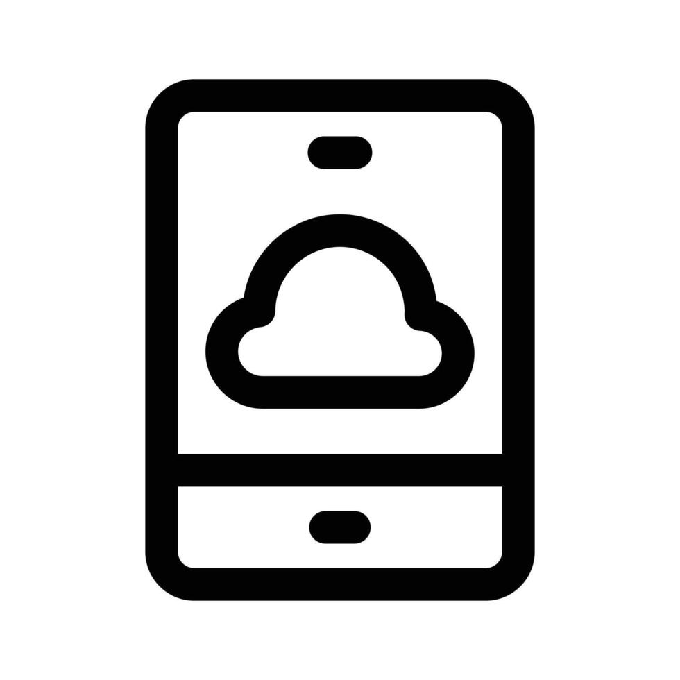 Cloud computing, mobile with cloud, icon of mobile cloud vector