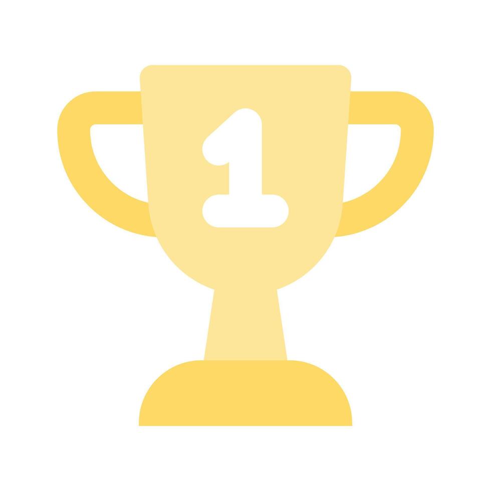 Creatively designed flat icon of trophy in editable style, achievement trophy design vector