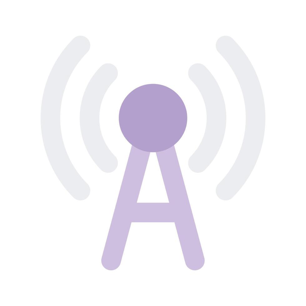 A broadband network antenna icon design, premium vector