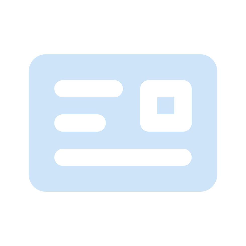 Get your hands on this creatively design icon of id card vector