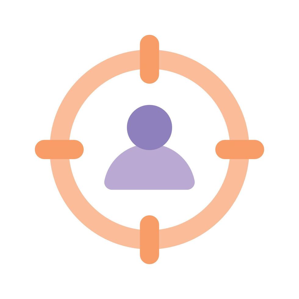 Pixel perfector icon of target audience, scalable and easy to use vector