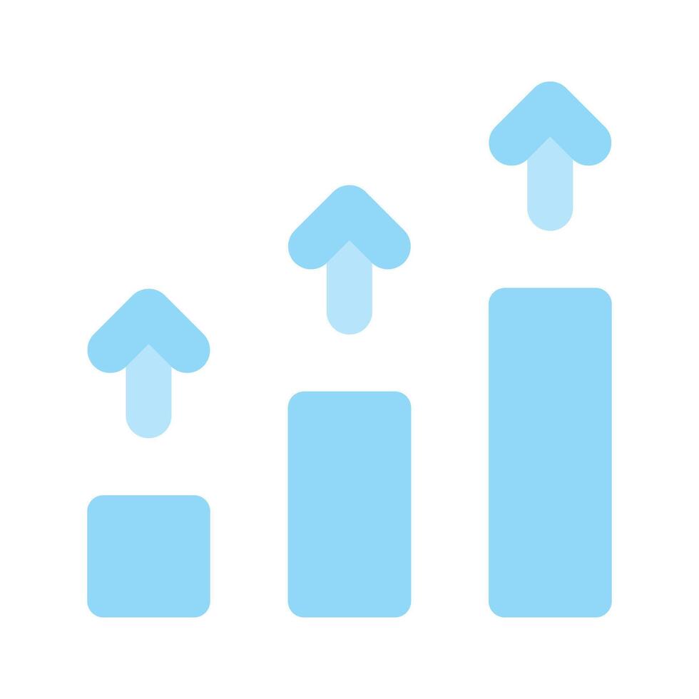 Get this amazing icon of growth chart in trendy style vector