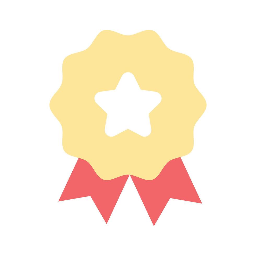 of star badge, modern icon of quality badge in editable style vector
