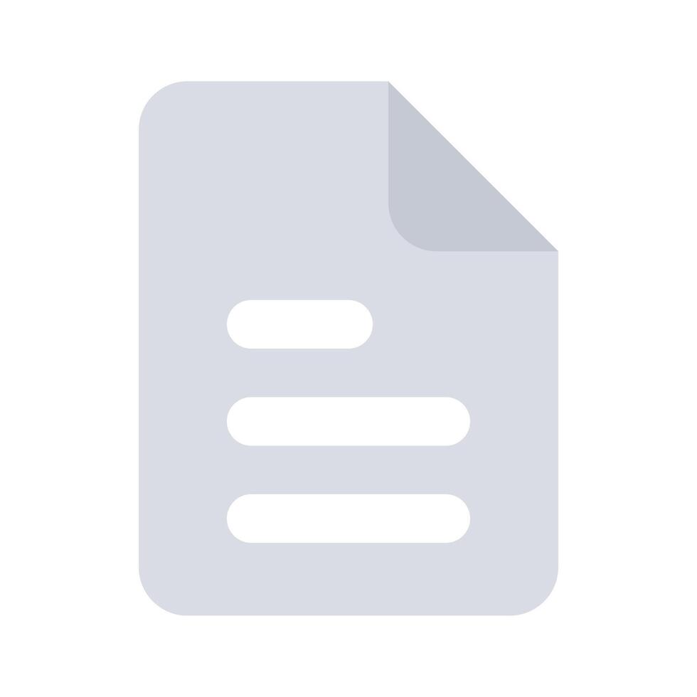 Well designed icon of document in modern and trendy style vector