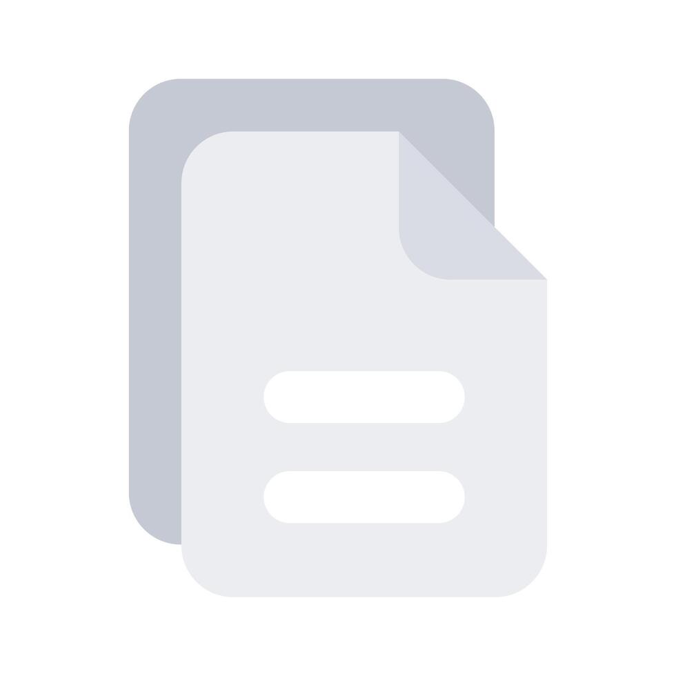Well designed icon of document in modern and trendy style vector