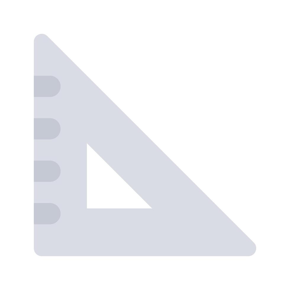 Tool for measurement or calculating length, premium icon of ruler, triangular scale vector