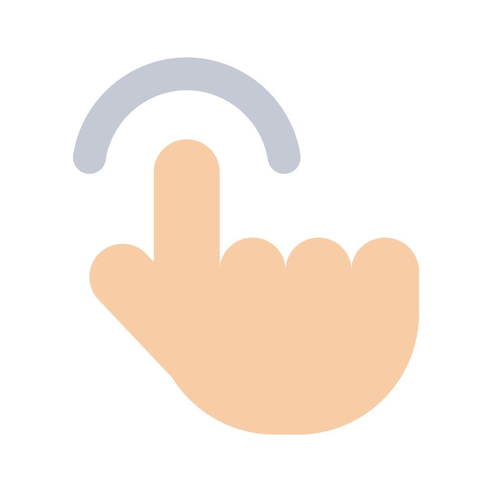 Modern technology, icon of finger tap, editable design vector