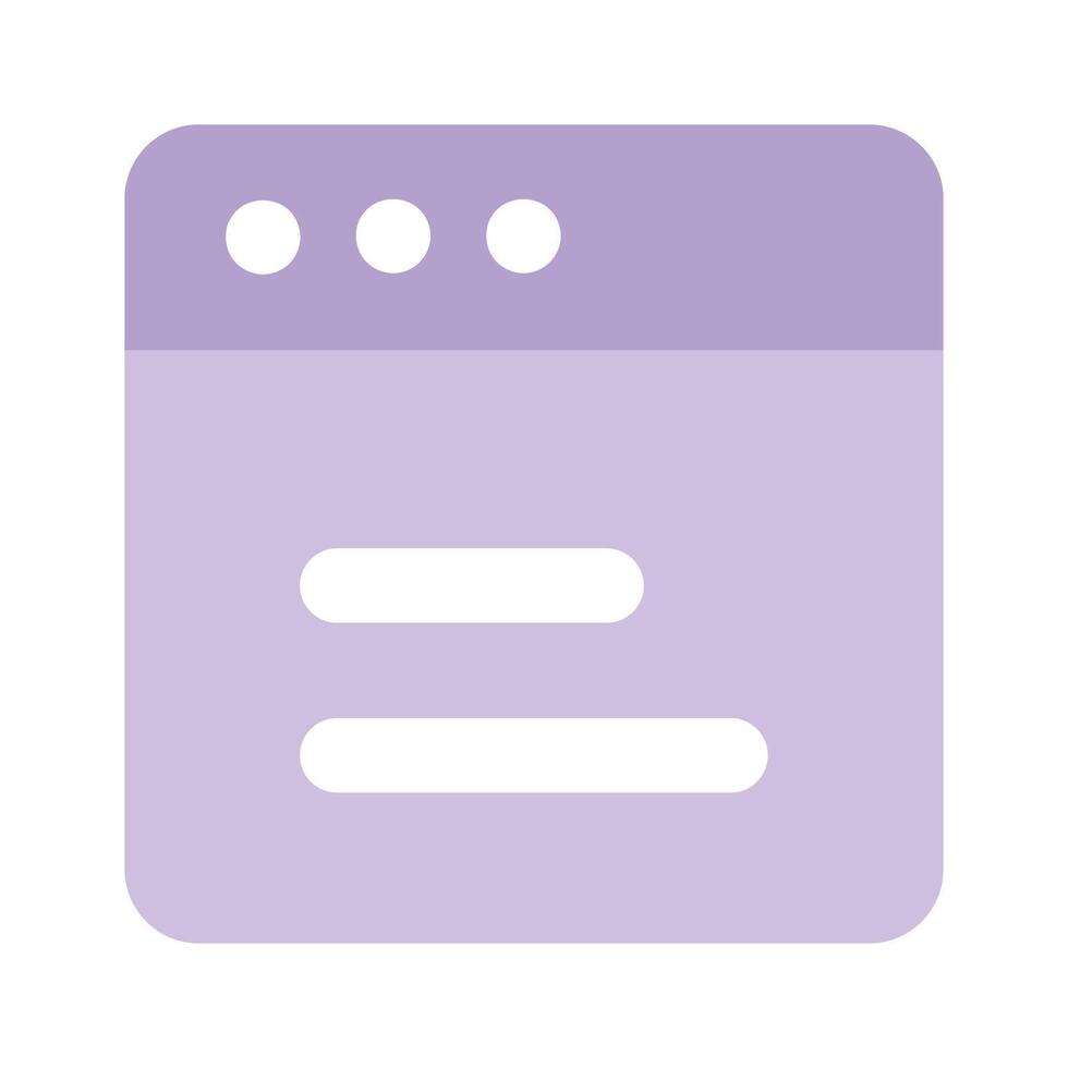 Website, webpage, browser icon design vector
