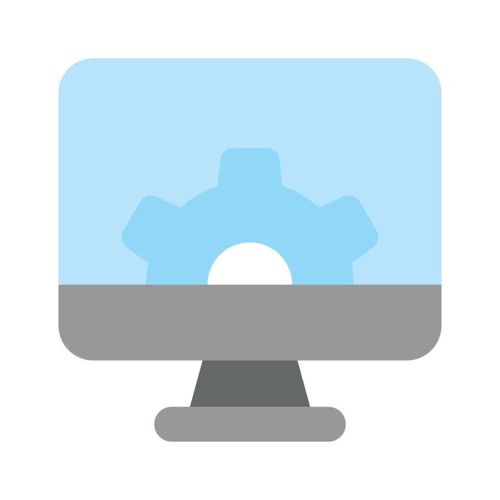 Get this amazon icon of computer setting in modern style vector