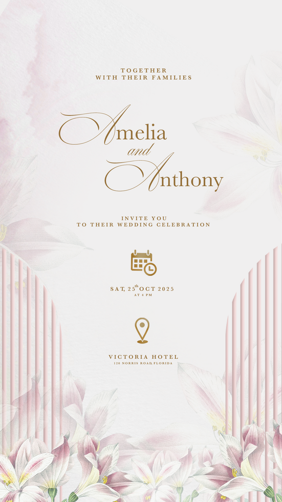 Digital Wedding Invitation Template psd