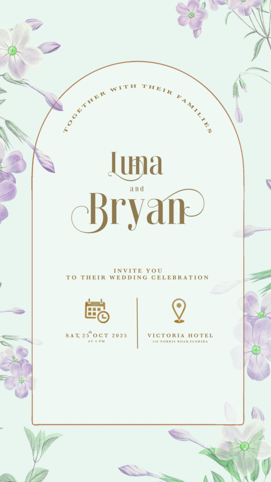 Digital Wedding Invitation Template psd