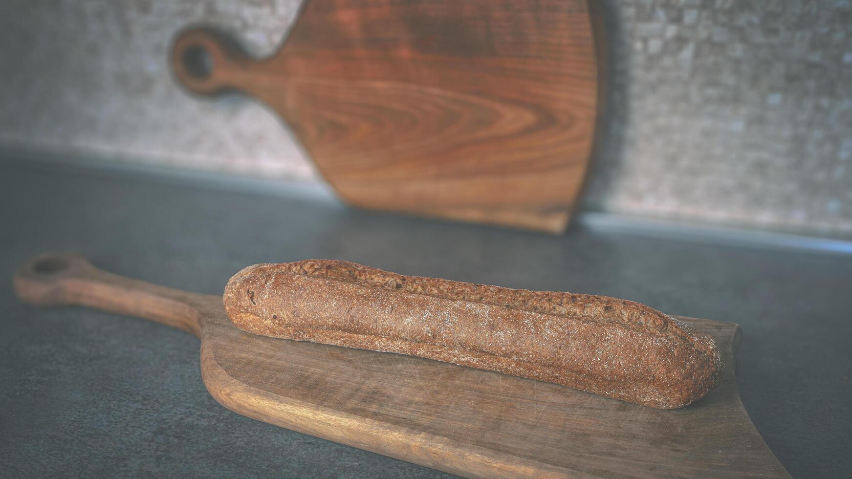 A baguette of sliced photo