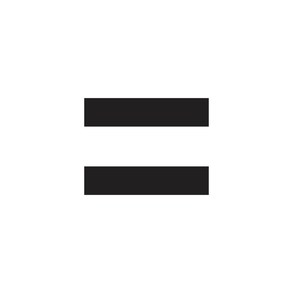 equal sign. flat style. equal icon illustration isolated on white background. vector