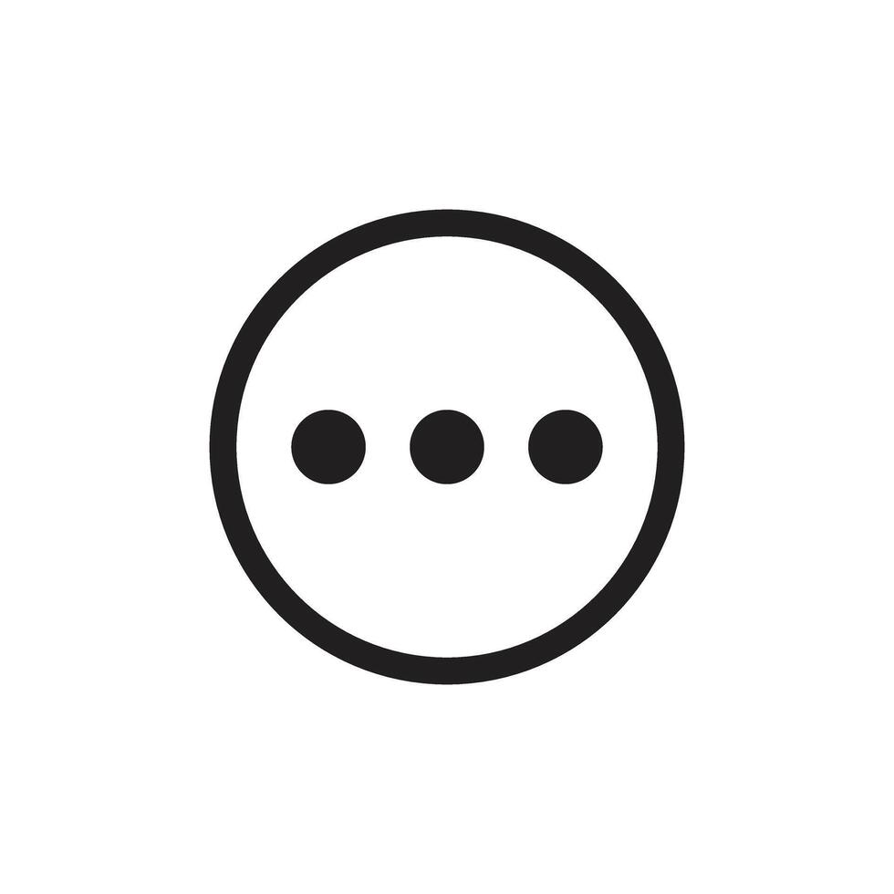 Three dots icon . Element of minimalistic icon for mobile concept and web apps vector