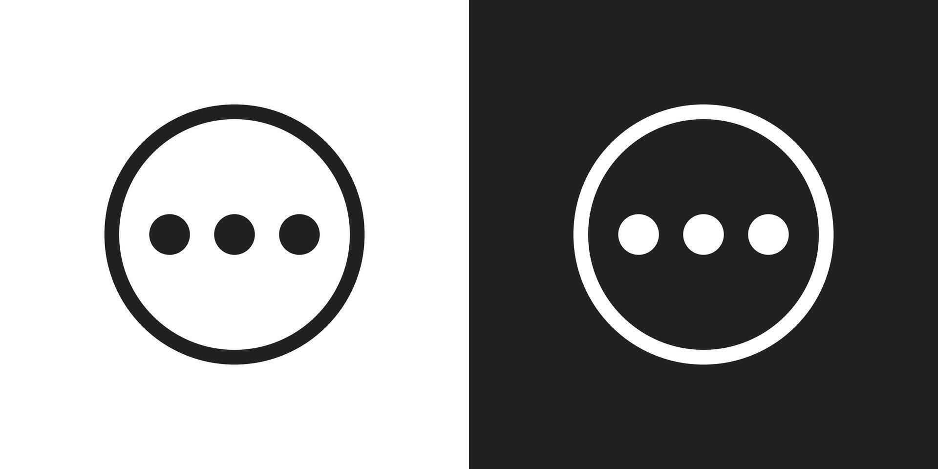 Three dots icon . Element of minimalistic icon for mobile concept and web apps vector
