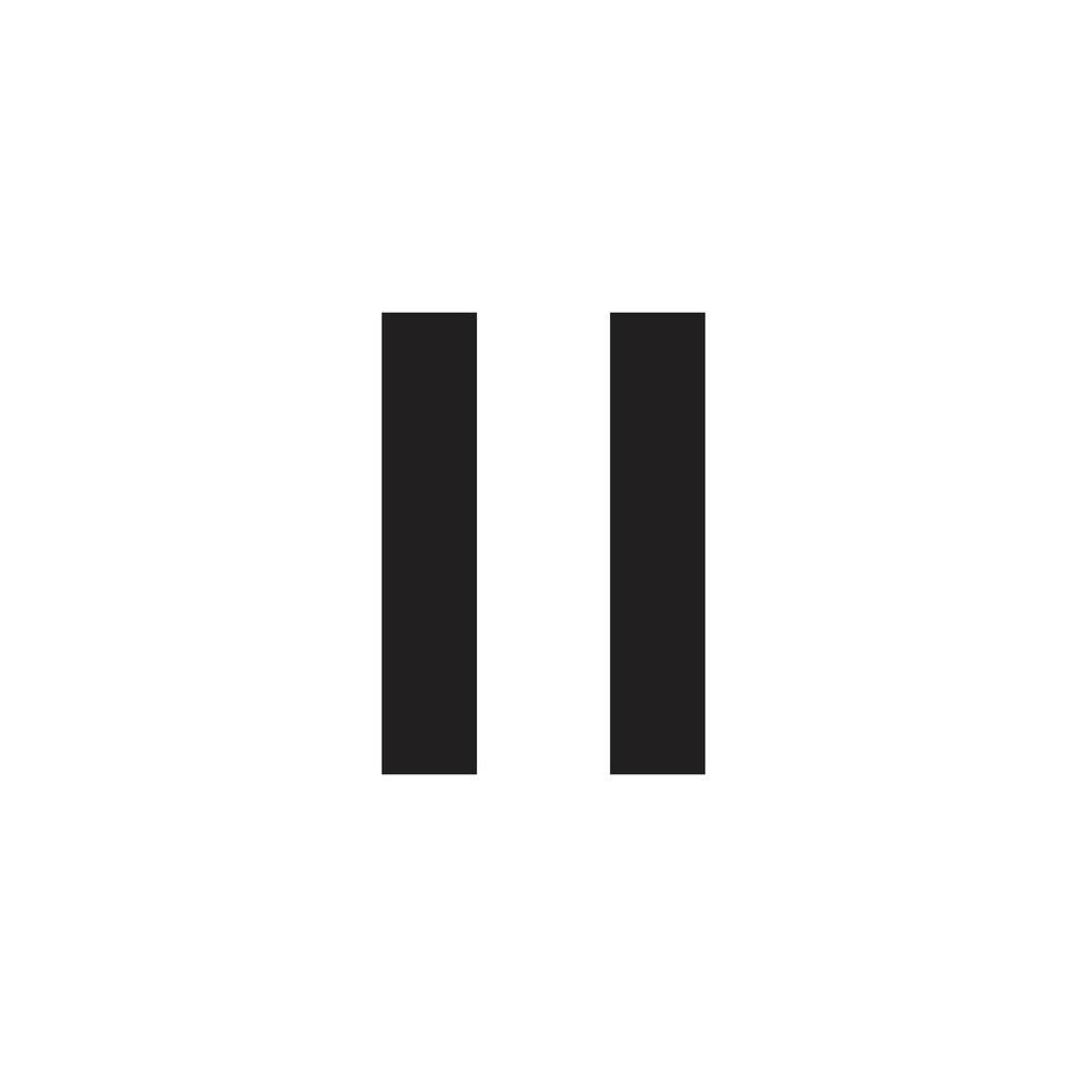 pause sign icon for website and app vector