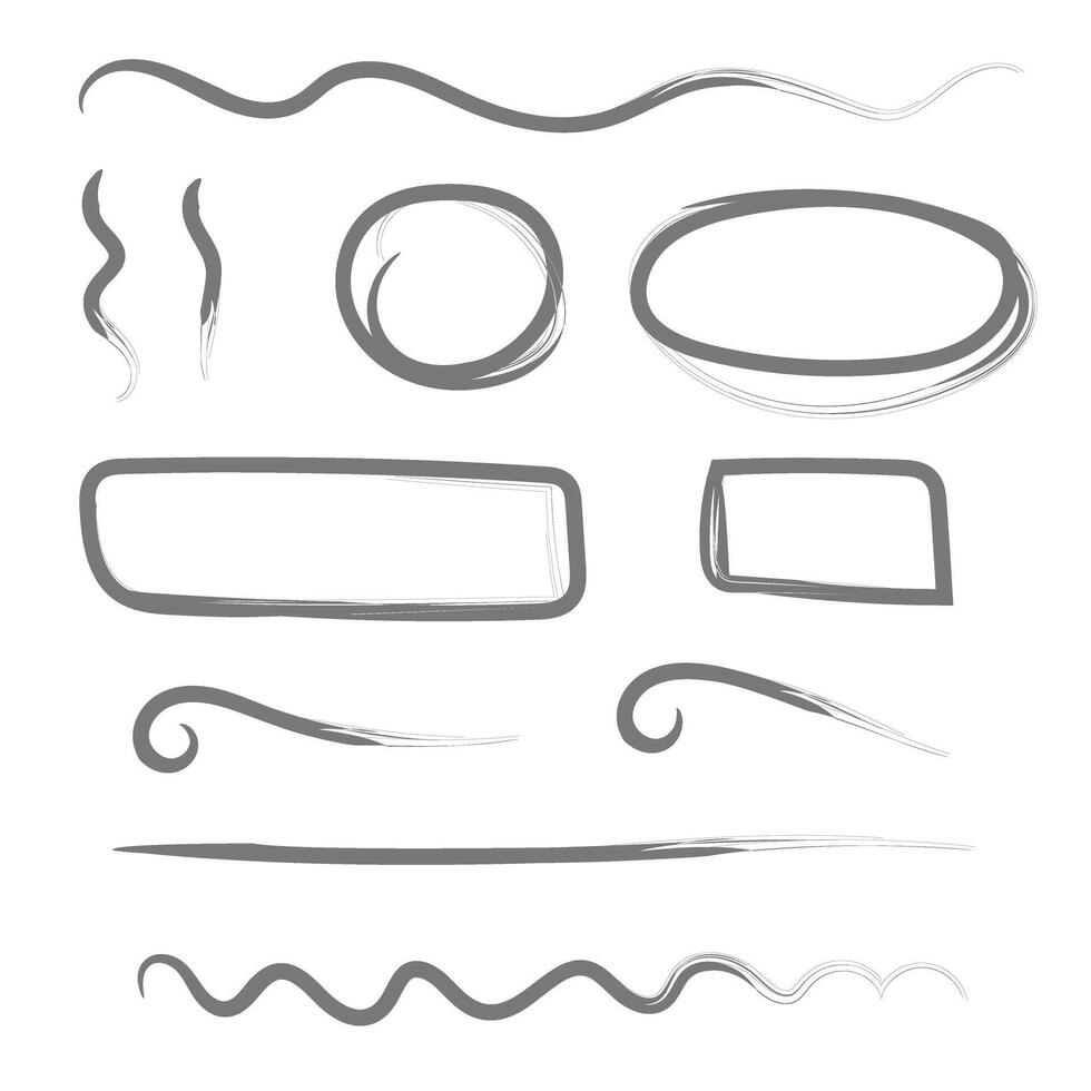 Grunge shapes. Grunge banner collection. vector