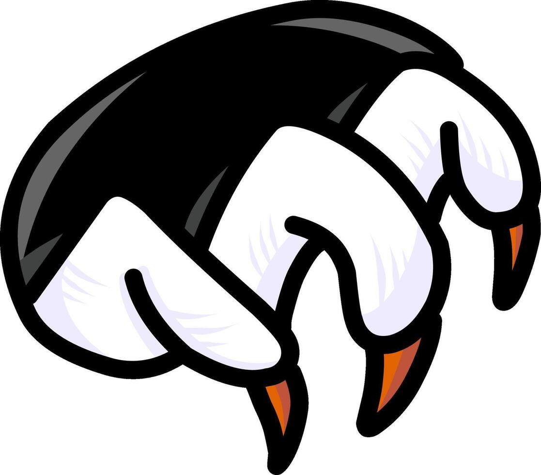 a clawed hand appeared creeping from a dark hole vector