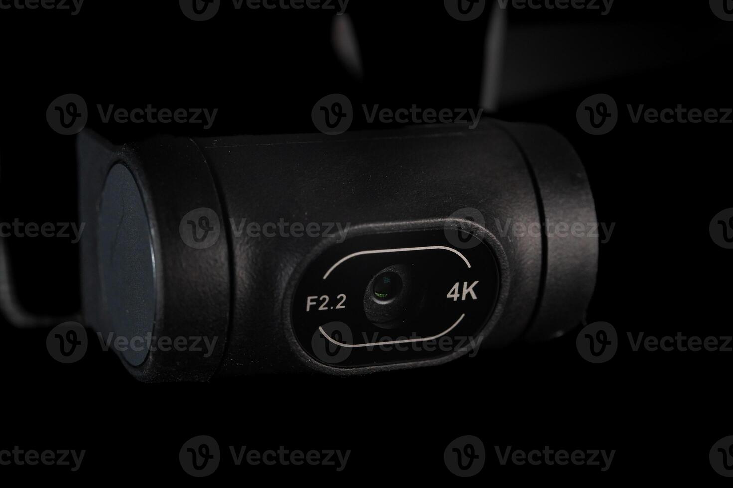 Close Up of Drone Camera in Dark photo