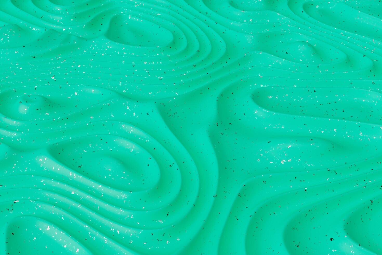 Green wavy abstract background with inclusions photo