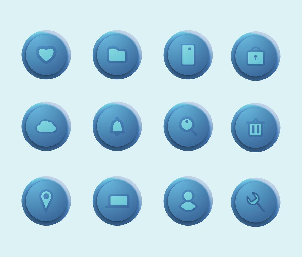 Icon logo collection vector