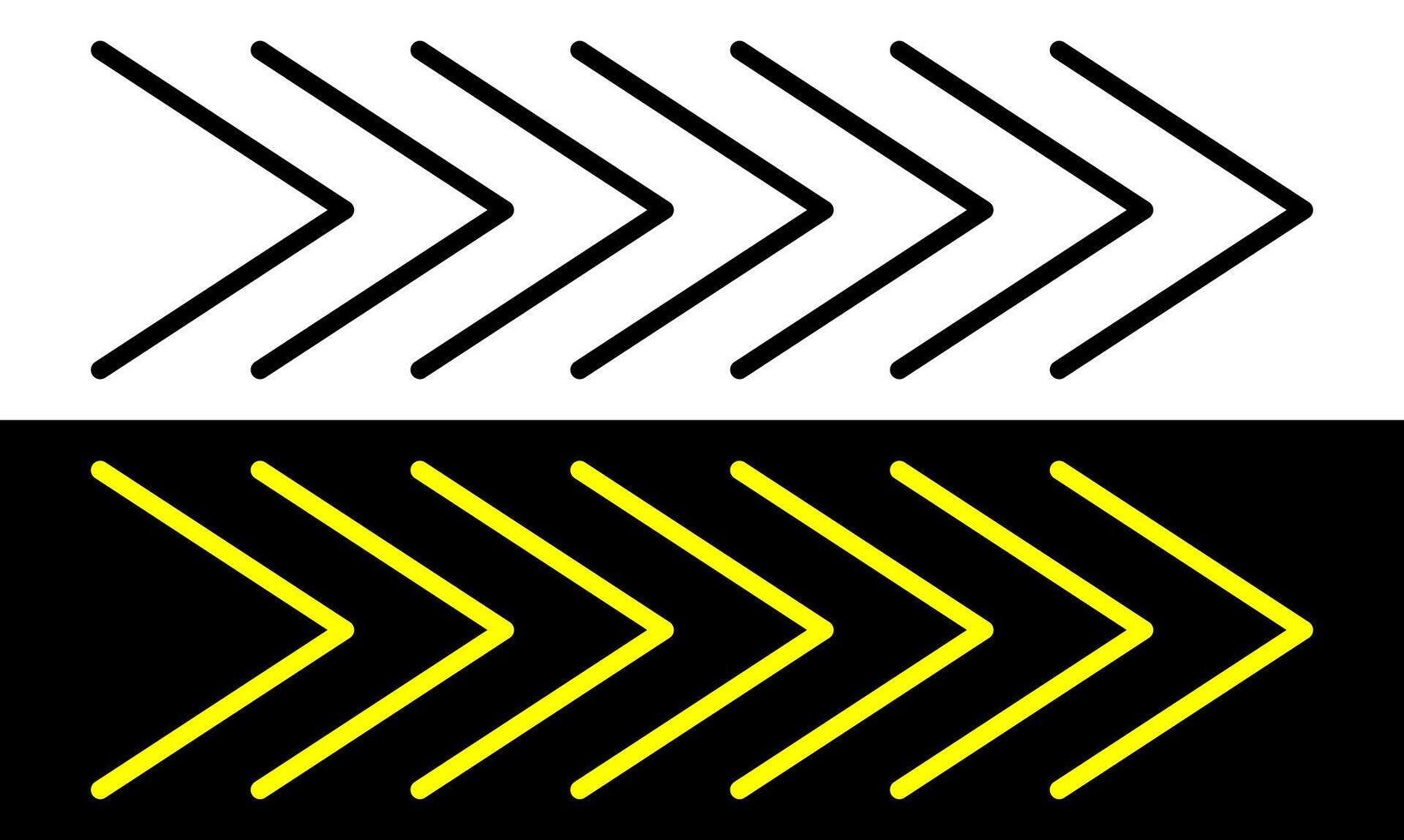 Chevron arrow symbols. Chevron icons illustration. vector