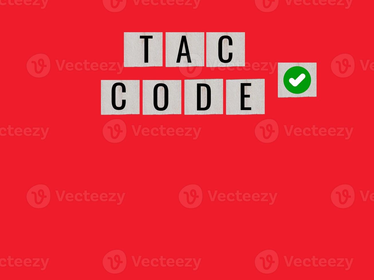 Wooden blocks Enclose the letters with a square shape and add text inside. The Transaction Authorisation Code TAC is a security feature that is used to enhance the security of a system. photo