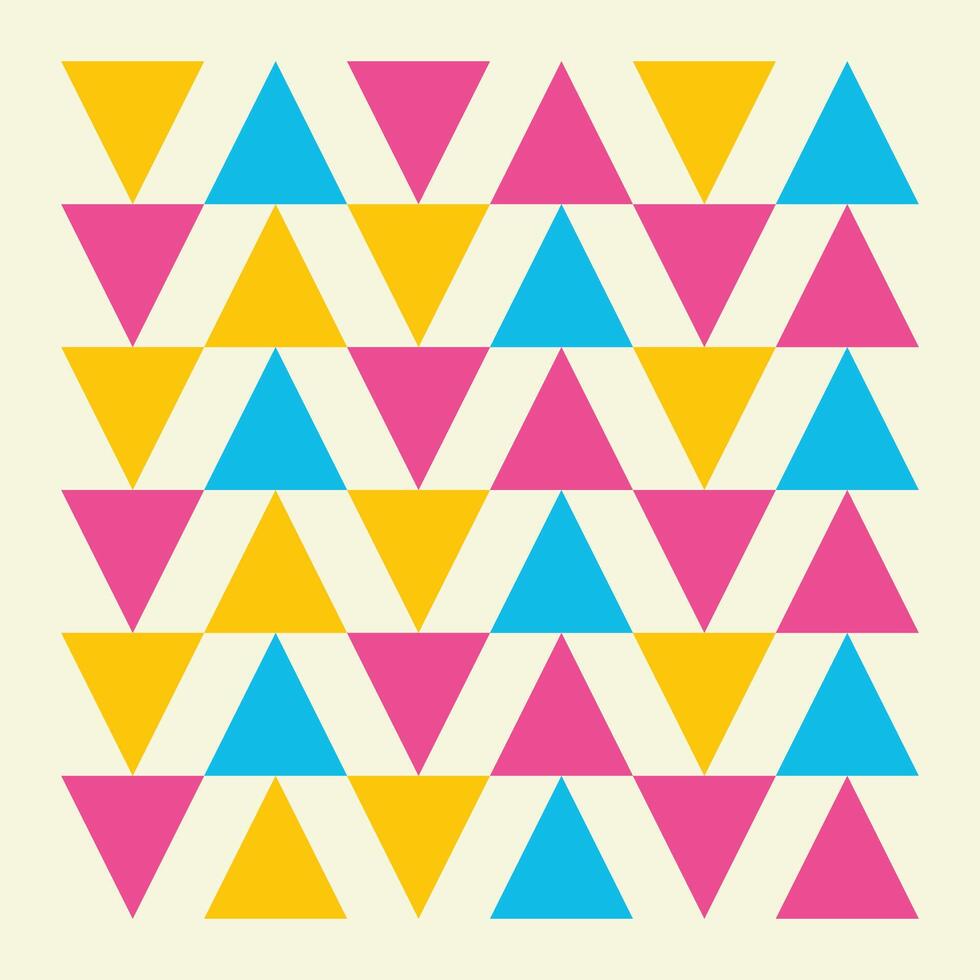 Geometry pattern triangle yellow vector