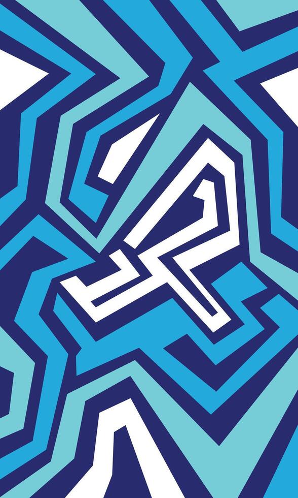 Irregular abstract stripes pattern background. Geometric jersey fabric template vector