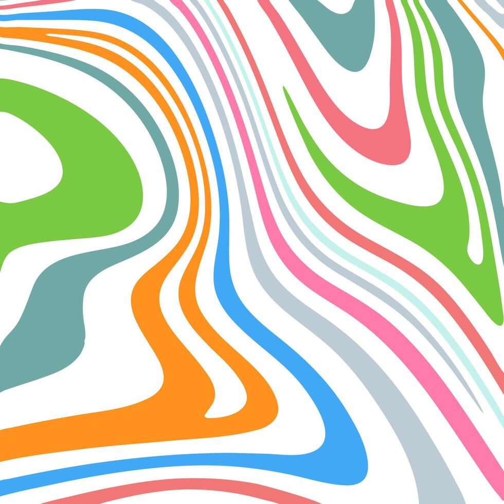 abstract background with colourful warped line design vector