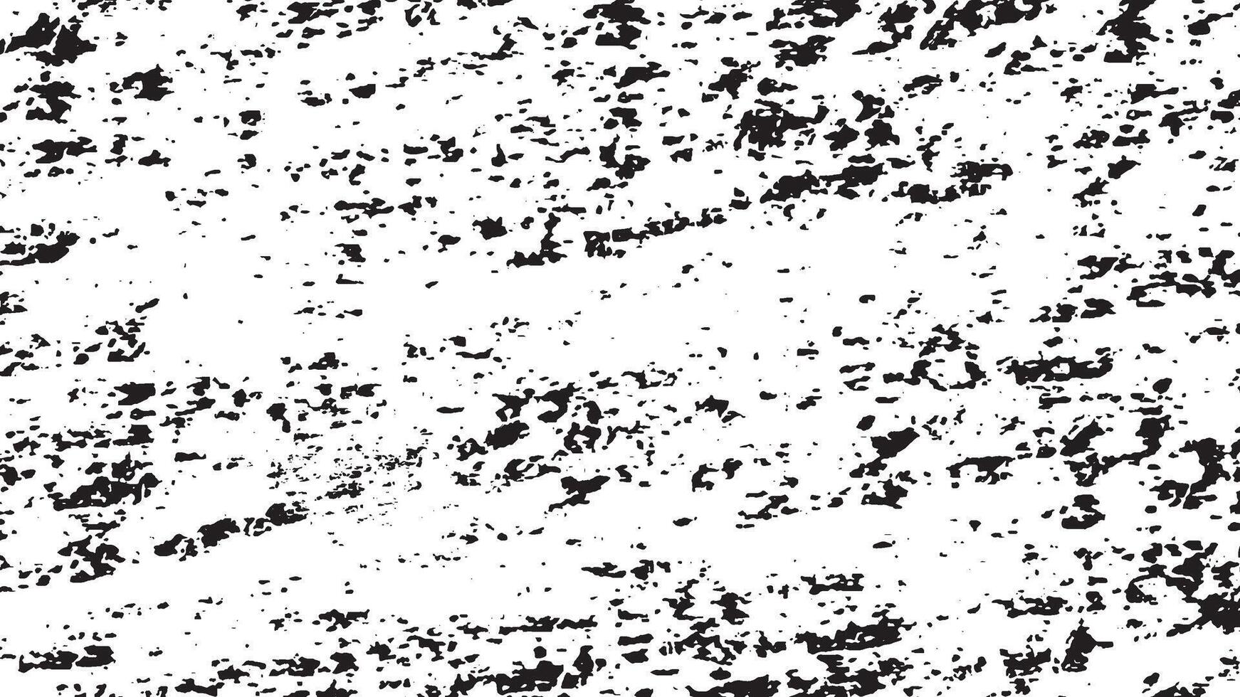 Isolated Black on White Grunge Background. vector