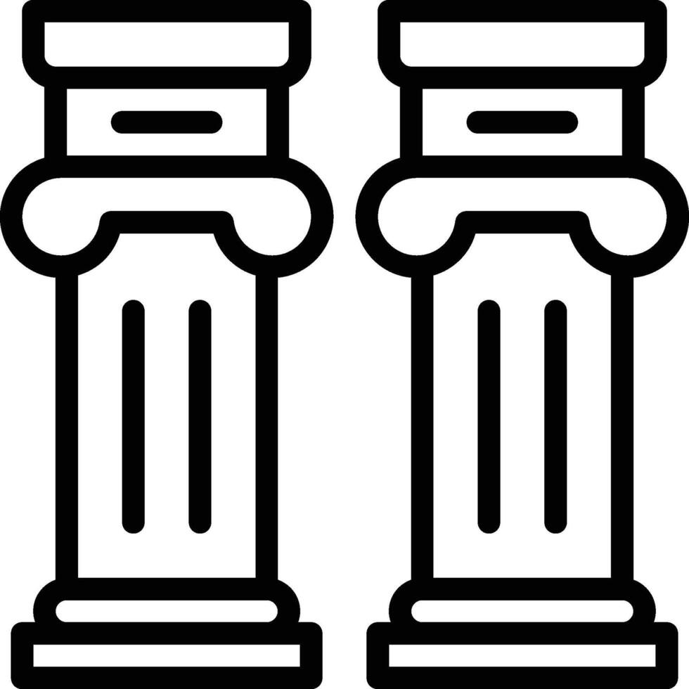 Pillar icon. Column pillar icon vector