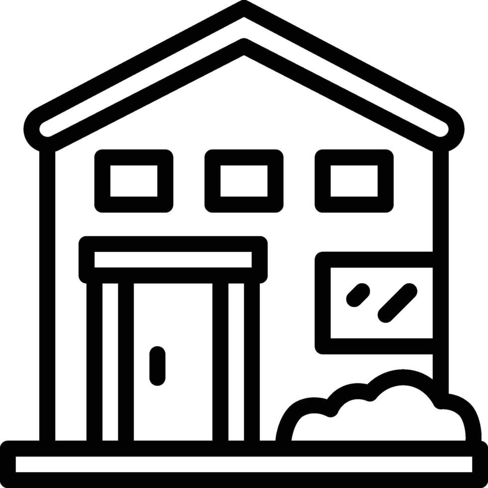 Home icon. House icon in outline style vector