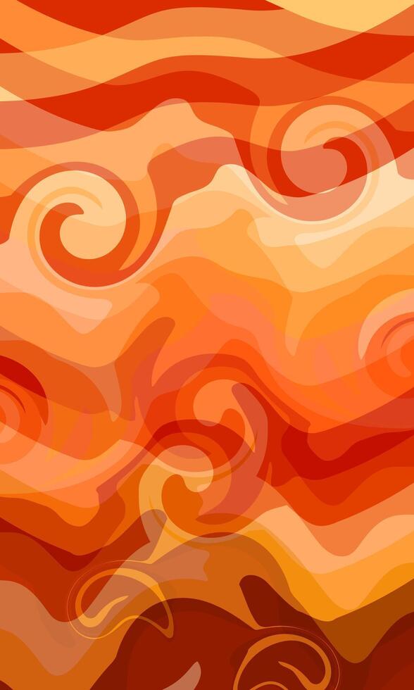 abstract potrait bacground red orange vector