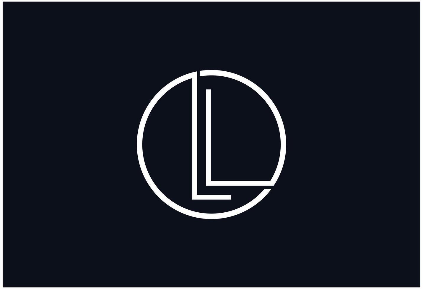 Minimal Font Logo Letter L vector
